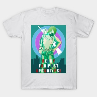 colorful girl post apocalypse T-Shirt